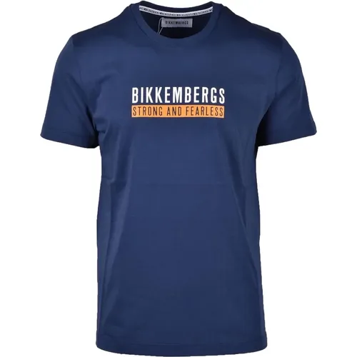 Stylisches Baumwoll-T-Shirt für Männer , Herren, Größe: S - Bikkembergs - Modalova