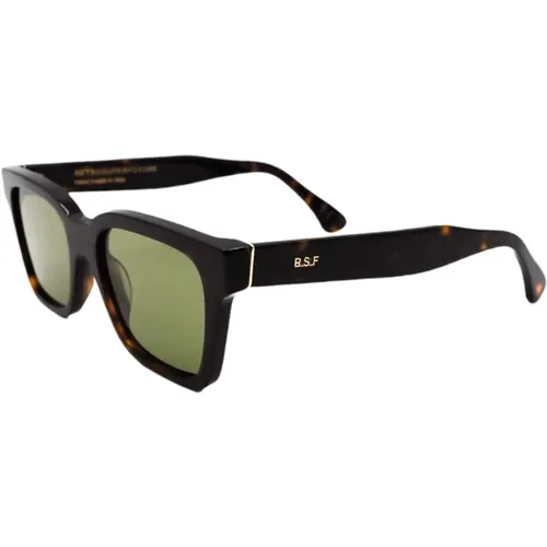 Green Havana Rectangular Sunglasses , unisex, Sizes: 52 MM - Retrosuperfuture - Modalova