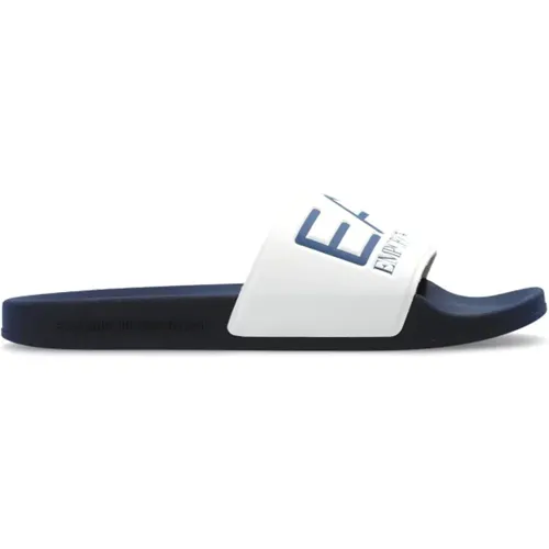 Gummiflip-flops , Herren, Größe: 44 EU - Emporio Armani EA7 - Modalova