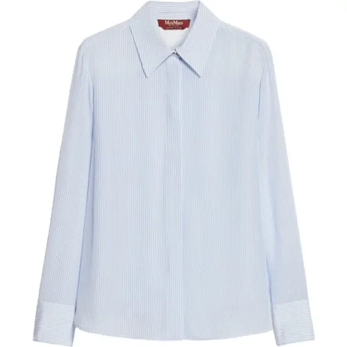 Elegante Weiße Bluse , Damen, Größe: M - Max Mara Studio - Modalova