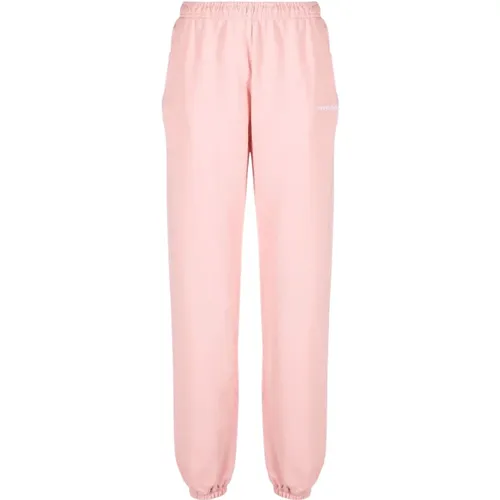 Leichte Natürliche Rosa Sweatpants , Damen, Größe: XL - Sporty & Rich - Modalova