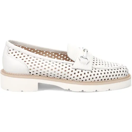 Moccasin Shoes Perforated Leather , female, Sizes: 8 UK, 6 UK, 4 1/2 UK, 7 UK - Luca Grossi - Modalova