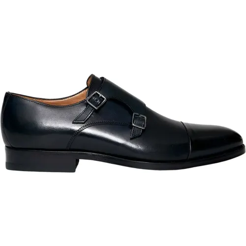 Men's Shoes Laced Blu Noos , male, Sizes: 8 1/2 UK - Ortigni - Modalova