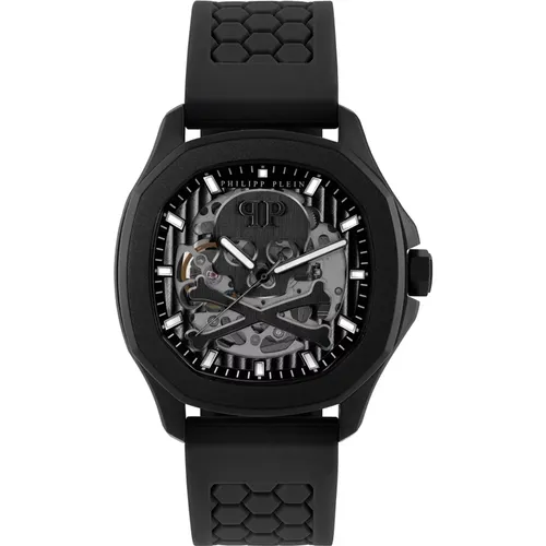 Skeleton Spectre Automatic Men's Watch , male, Sizes: ONE SIZE - Philipp Plein - Modalova