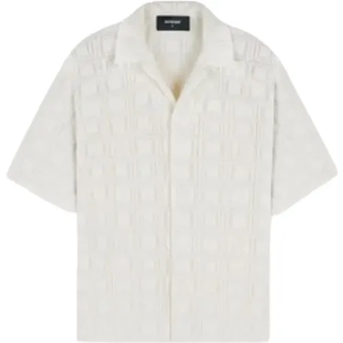 Lace Knit Shirt in Chalk , male, Sizes: L, XL - Represent - Modalova