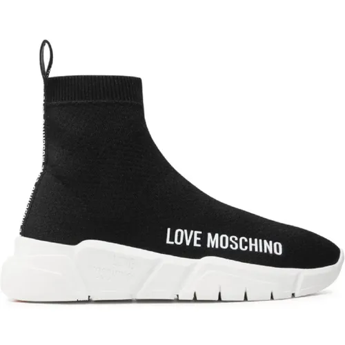 Slip-On Sneakers for Women , female, Sizes: 2 UK - Love Moschino - Modalova