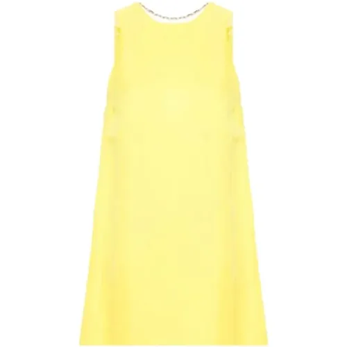 Celandine Kleid mit Oval T Kette , Damen, Größe: XS - Twinset - Modalova