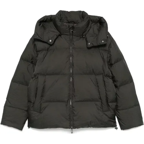 Down-Filled Logo Coat , male, Sizes: 2XS - Emporio Armani - Modalova