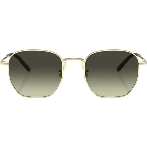 Unique Hexagonal Sunglasses with Customized Details , unisex, Sizes: 51 MM - Oliver Peoples - Modalova