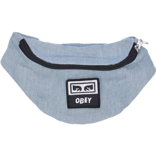 Denim Hip Bag with Top Pocket , male, Sizes: ONE SIZE - Obey - Modalova