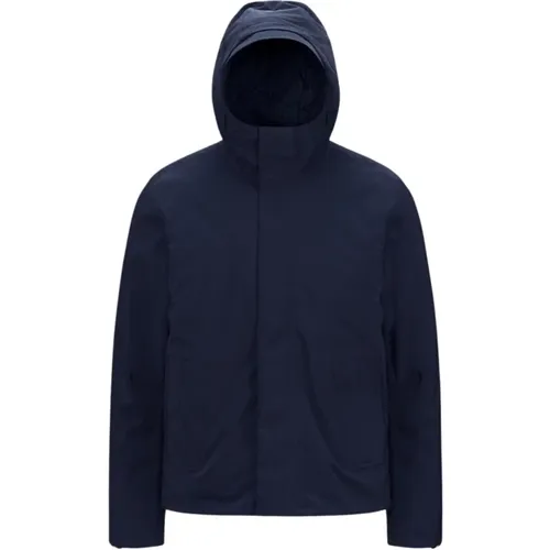 Blaue Tiefe Jacke , Herren, Größe: M - K-way - Modalova