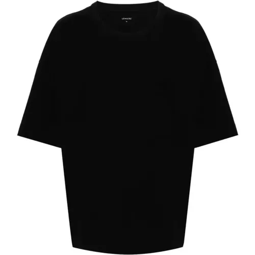 Schwarzes Boxy T-Shirt , Herren, Größe: M - Lemaire - Modalova