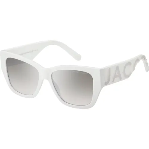 Grey/Grey Sunglasses , female, Sizes: 55 MM - Marc Jacobs - Modalova