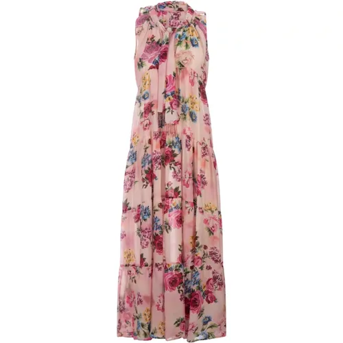 Floral Print Long Dress Pink , female, Sizes: XS, S - Anjuna - Modalova