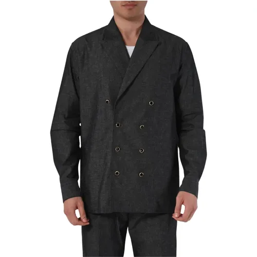 Cotton Double-Breasted Shirt Jacket , male, Sizes: M, S - PT Torino - Modalova