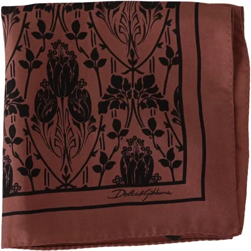 Blumiges Seiden Einstecktuch Schal - Dolce & Gabbana - Modalova