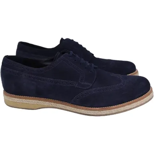 Pre-owned Suede sneakers , male, Sizes: 9 UK - Prada Vintage - Modalova