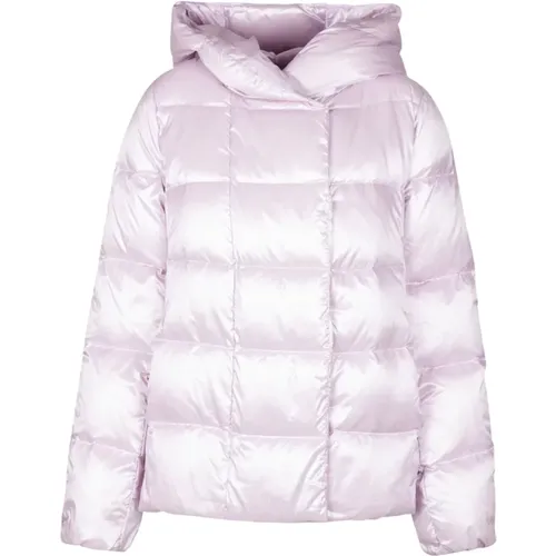 Quilted Hooded Jacket with Zip Closure , female, Sizes: M, S - People of Shibuya - Modalova