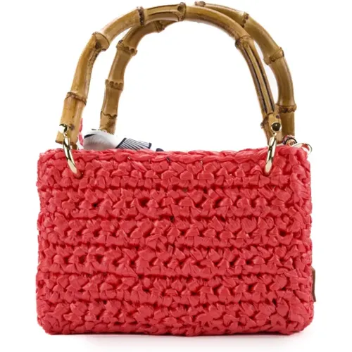 Crochet Shopper Bag , female, Sizes: ONE SIZE - Chica London - Modalova