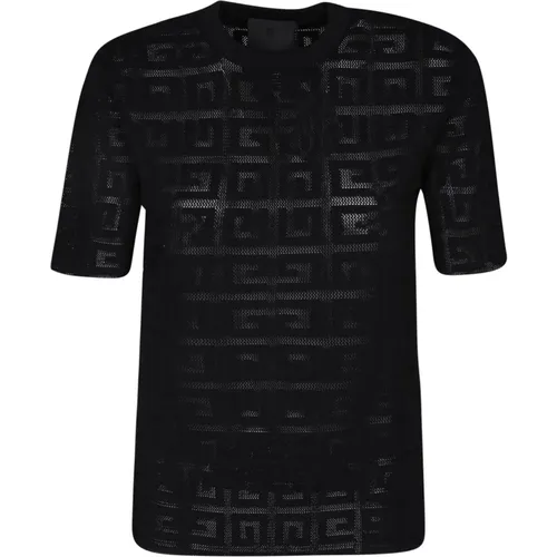 Perforated 4G Pattern T-Shirt , female, Sizes: XS - Givenchy - Modalova