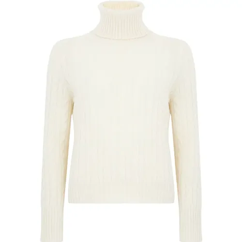 Weiße Cashmere Pullover , Damen, Größe: XS - Tabaroni Cashmere - Modalova