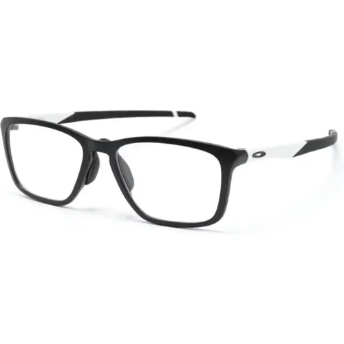 Schwarze Optische Brille für den Alltag , Herren, Größe: 55 MM - Oakley - Modalova