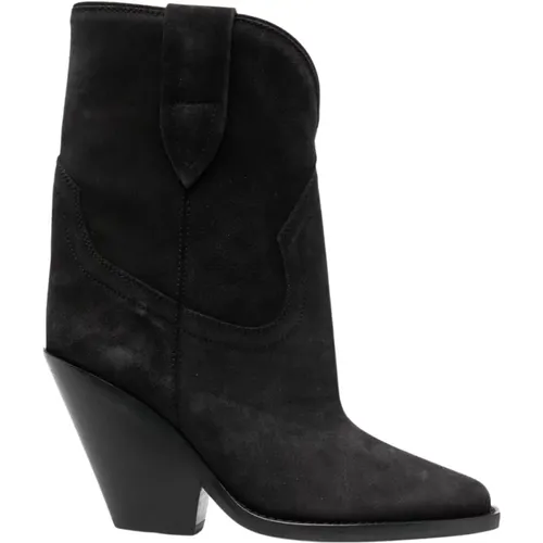 Calf Leather Leyane Boots. , female, Sizes: 8 UK, 4 UK, 7 UK - Isabel marant - Modalova