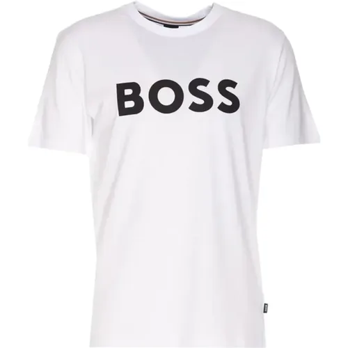 Exklusives Herren Kurzarm T-Shirt , Herren, Größe: 2XL - Boss - Modalova