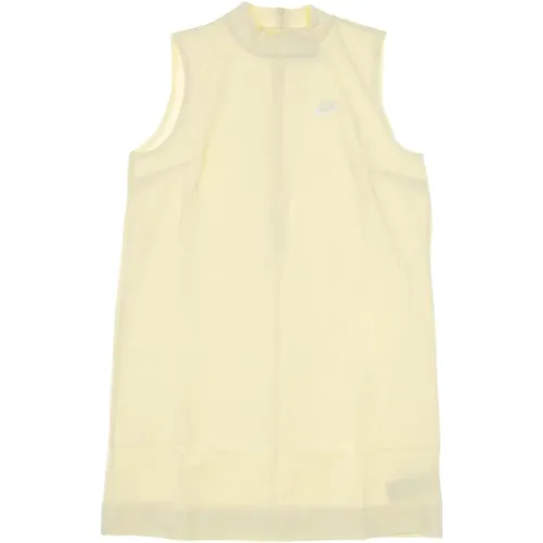 Sporty Sleeveless Dress Coconut Milk/White , female, Sizes: S, M - Nike - Modalova