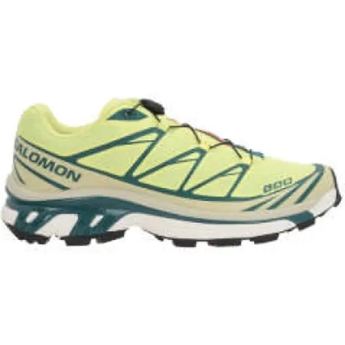 Acid Yellow Mesh Low-Top Sneakers , male, Sizes: 10 1/2 UK, 7 1/2 UK, 6 1/2 UK, 8 1/2 UK, 11 UK, 9 UK, 8 UK, 10 UK, 9 1/2 UK - Salomon - Modalova
