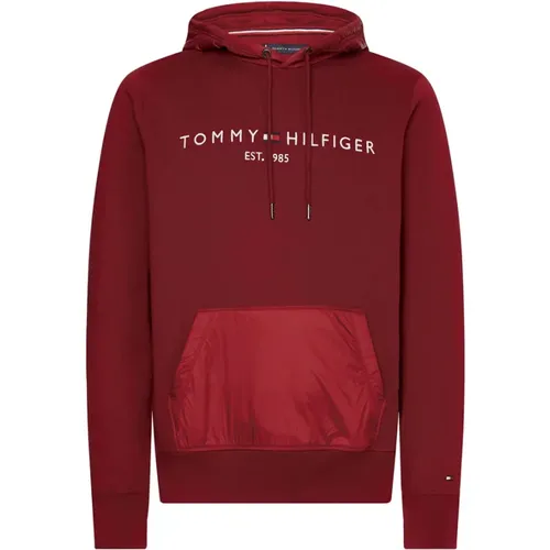 Logo Mix Media Hoody Pullover - Tommy Hilfiger - Modalova