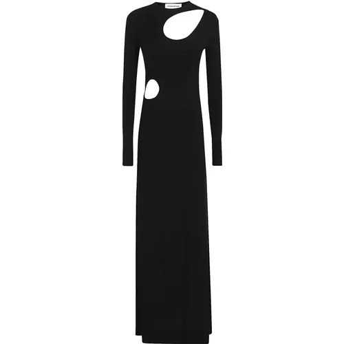 Jersey Dress with Cut-Out Details , female, Sizes: 2XS, XS - Victoria Beckham - Modalova