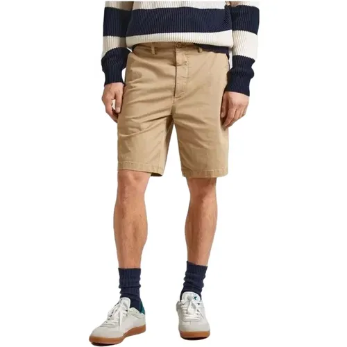 Regular Chino Short Shorts , Herren, Größe: W30 - Pepe Jeans - Modalova