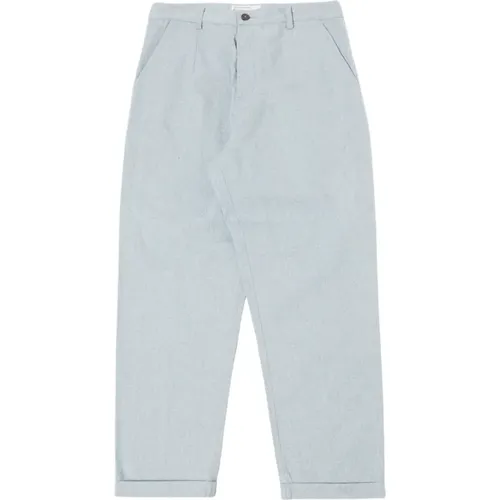 Indigo Chino Reworked Jean Cloth 100% Cotton , male, Sizes: W32, W30, W34 - Universal Works - Modalova
