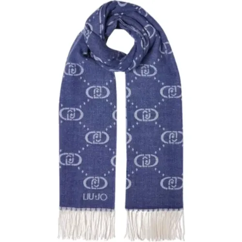 Monogram Jacquard Scarf , female, Sizes: ONE SIZE - Liu Jo - Modalova