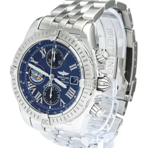 Pre-owned Stainless Steel watches , female, Sizes: ONE SIZE - Breitling Pre-owned - Modalova