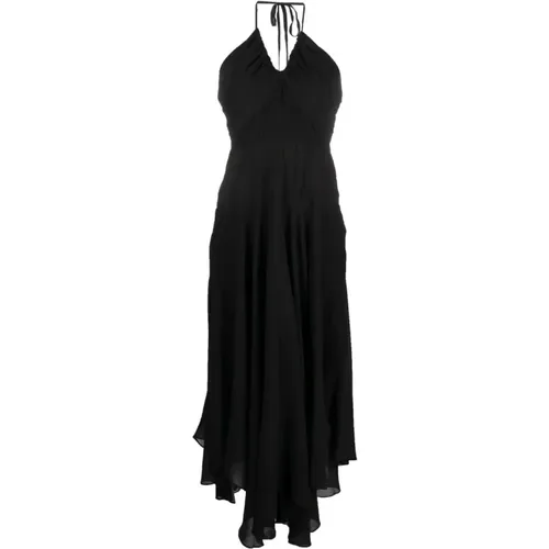 Crinkle rayon dress , female, Sizes: L - DKNY - Modalova