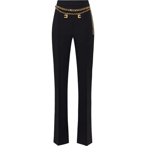 Elegant Polyester Elastane Pants , female, Sizes: XL, S, L - Elisabetta Franchi - Modalova