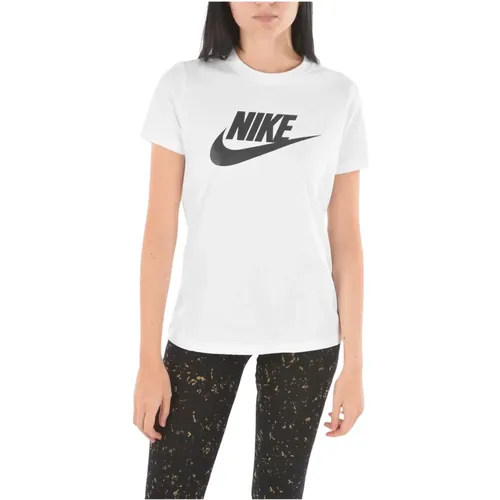 Casual Logo T-Shirt , Damen, Größe: XS - Nike - Modalova