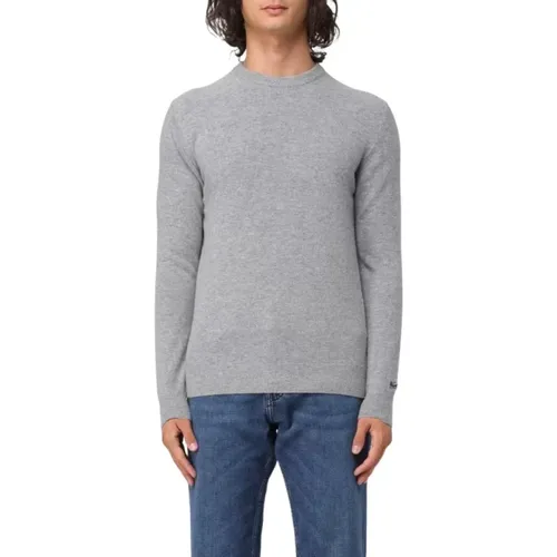 Woll Rundhals Wollpullover , Herren, Größe: M - Woolrich - Modalova