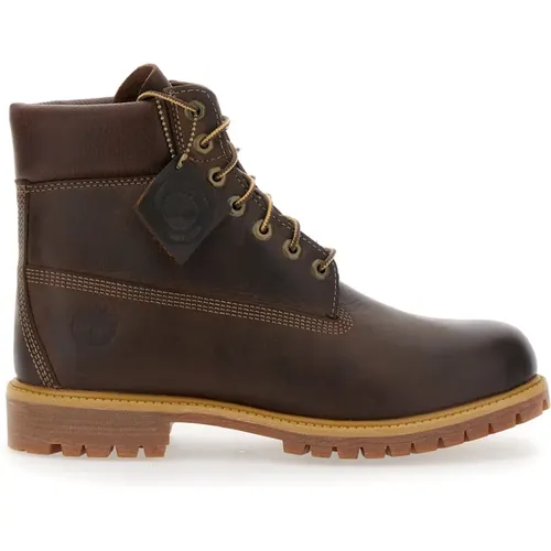 Premium Wasserdichte Schnürstiefel Braun , Herren, Größe: 40 EU - Timberland - Modalova