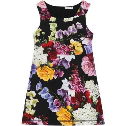 Ärmelloses Kleid mit Blumenmuster - Dolce & Gabbana - Modalova