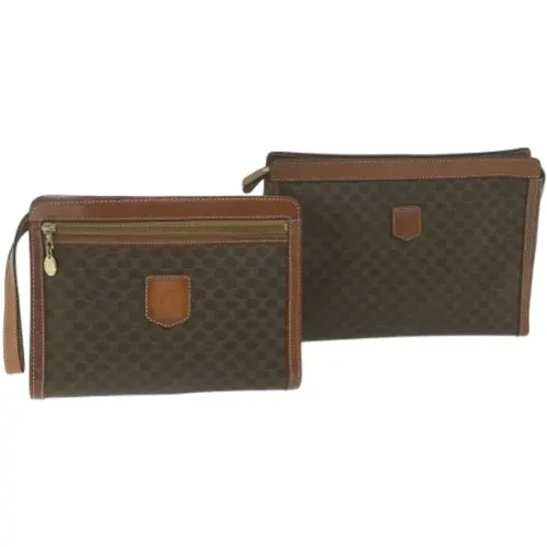 Pre-owned Leather clutches , female, Sizes: ONE SIZE - Celine Vintage - Modalova