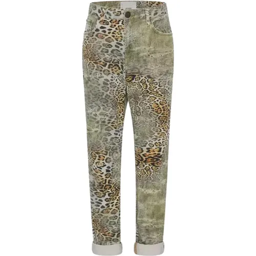 High Waist Leopard Print Jeans - One Teaspoon - Modalova