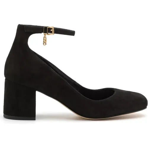 Schwarze Perla Pumps mit Gold Details , Damen, Größe: 36 EU - Michael Kors - Modalova