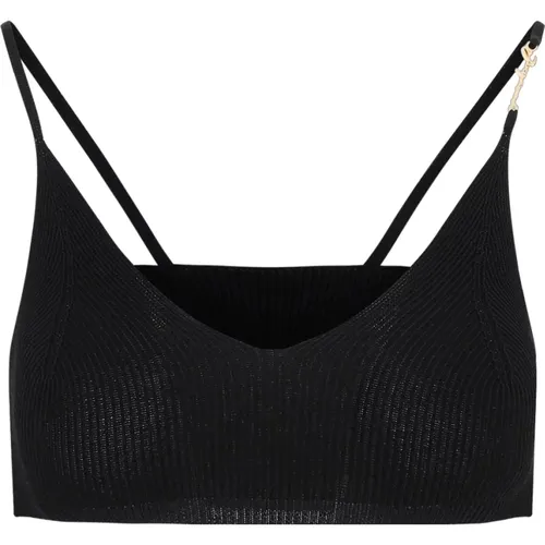 V-Neck Crop Top , female, Sizes: M, XS, S - Jacquemus - Modalova