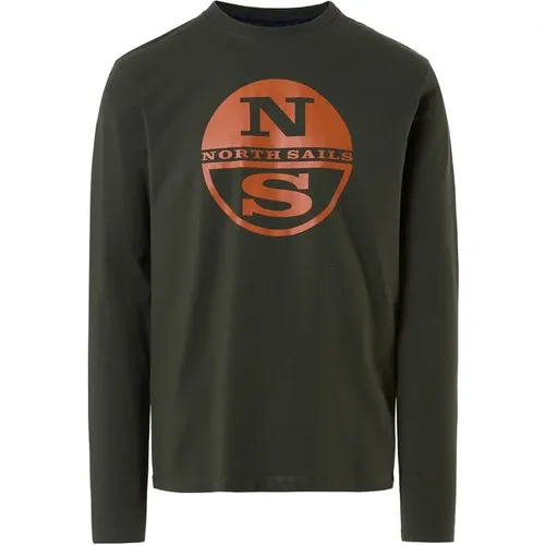 Long Sleeve T-Shirt , male, Sizes: 2XL, M - North Sails - Modalova