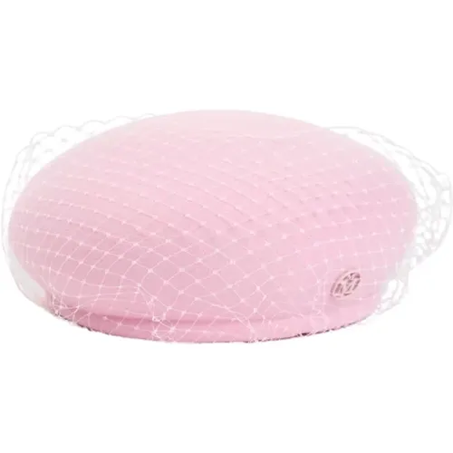 Bubblegum New Bonnie Wool Felt Hat , Damen, Größe: S - Maison Michel - Modalova