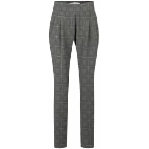 Weiche Jersey Check Hose - RAFFAELLO ROSSI - Modalova