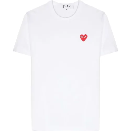 T-Shirts , male, Sizes: L, M, 2XL, XL - Comme des Garçons Play - Modalova